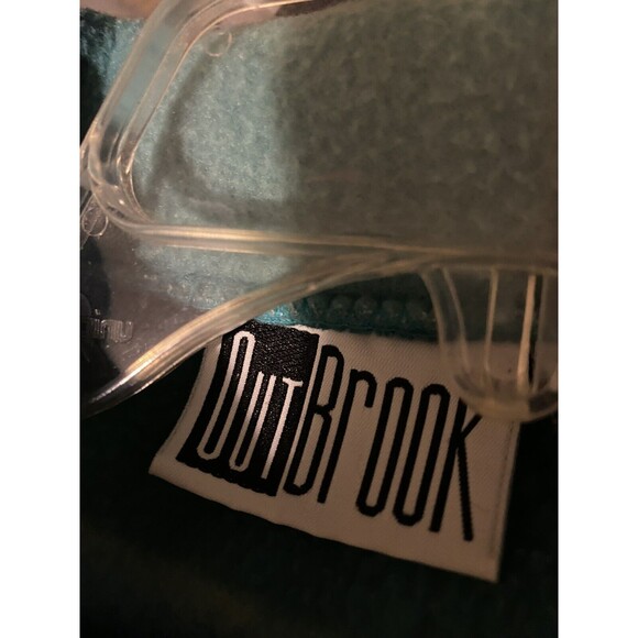 VTG Outbrook Womens Fleece Jacket Sz M Full Zip Plaid Green Pink Pockets - Picture 9 of 11